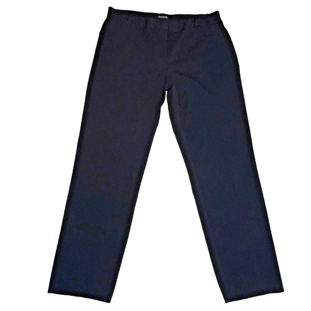 George Dress Ankle Pants Womens Size 16 Black Stretch 2 Front Pockets Boot